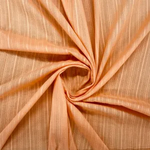 Solid Orange Jacquard Cotton Fabric, Plain Weave 48 Inches, TU-2007