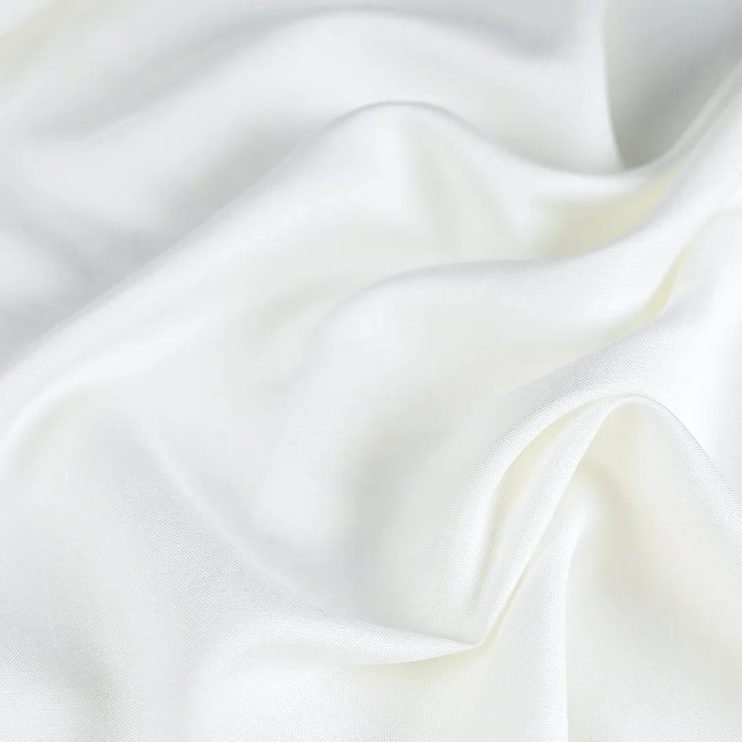 White Linen Blend Fabric 99946