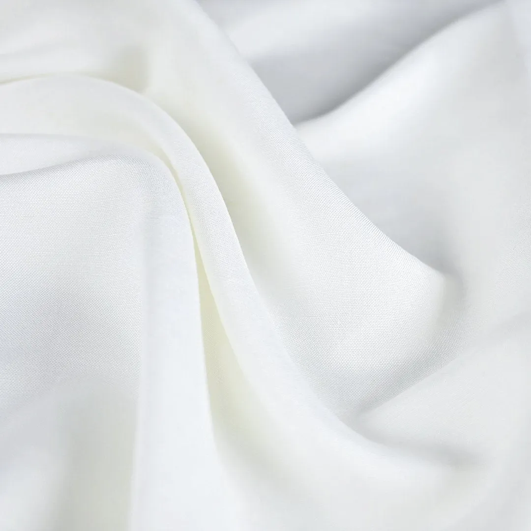 White Linen Blend Fabric 99946