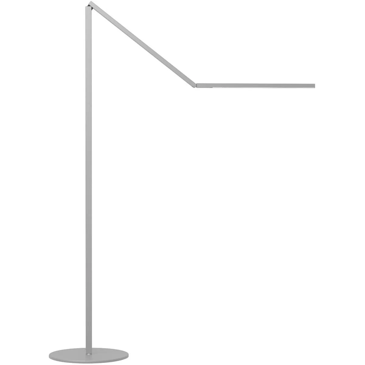 Z-Bar Floor Gen 4 Silver Contemporary LED Floor Lamp