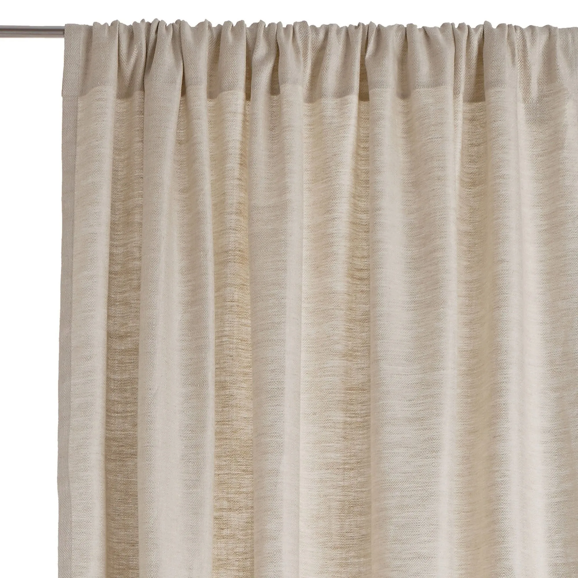 Zarasai Linen Curtain [Natural/White]